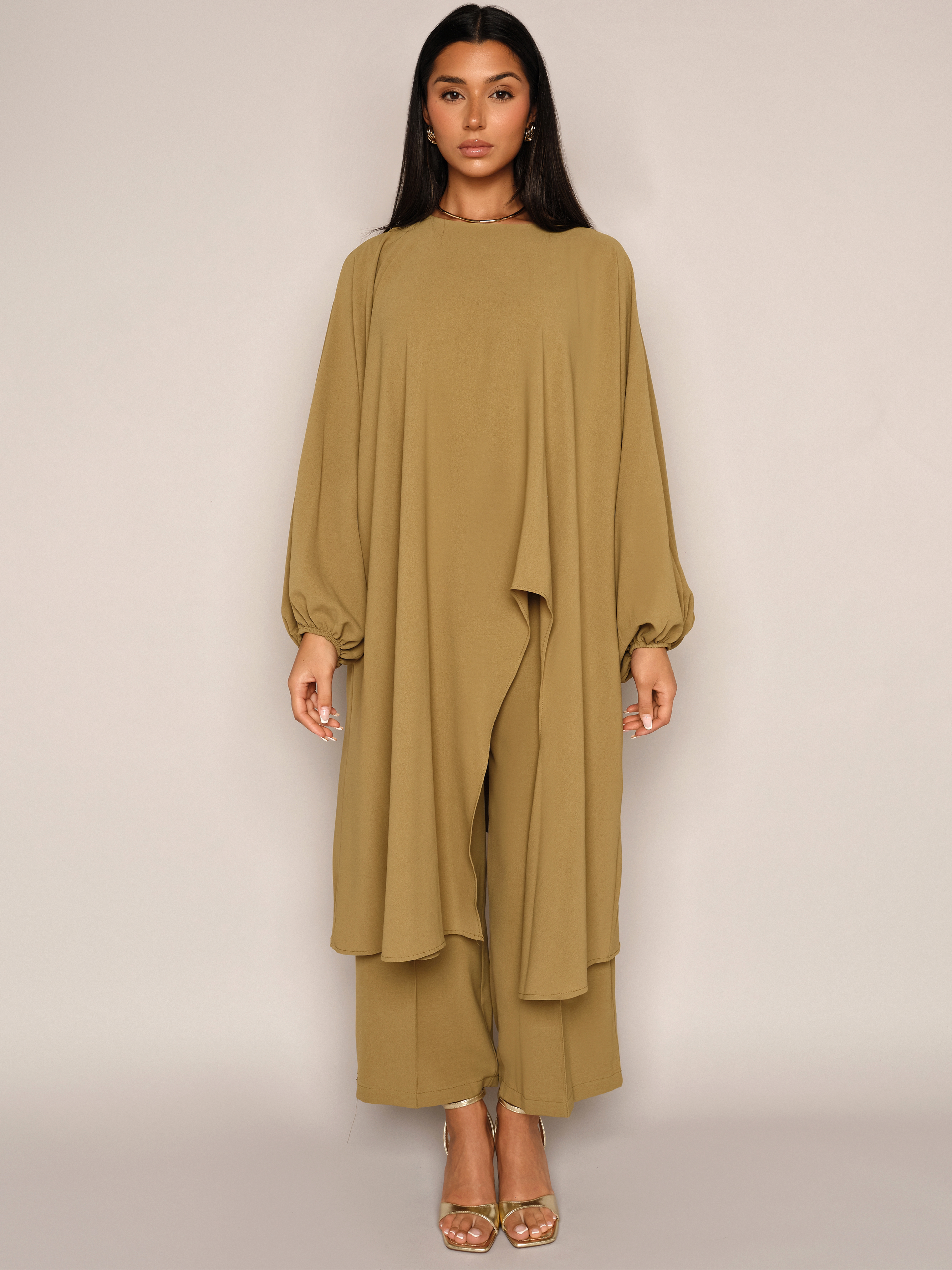 Batwing Top & Trouser Lime